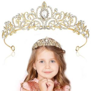 JRYGAC Couronne Princesse, Diademe Enfant, Mari&eacute;e Diademe Mariage, Diad&egrave;me Couronne de Princesse, Robe de Mari&eacute;e Couronne Mariage Femme, pour &agrave; la Danse de Mariage des Femmes (KEWEIOK, neuf)