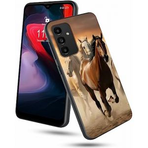 GFRGTFHYT Coque pour Samsung Galaxy A14 5G pour Samsung A14 5G (2023) - Fine et souple - En silicone TPU - Avec cheval qui court - Design &eacute;l&eacute;gant - R&eacute;sistante aux chocs - Pour Galaxy A14 5G 6,6" (GFRGTFHYT, neuf)