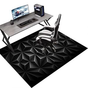 130 x 150 cm Tapis de Protection du Sol pour Chaise de Bureau, Tapis Gaming Sol, Tapis de Protection du Sol pour sols durs, Tapis de Sol bureau pour Chaise de Bureau stratifi&eacute;e, Bureau et Chambre (Tkuhknag, neuf)