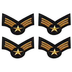 topt mili lot 4 ecusson Militaire USA Sergent aviateur thermocollant 6x4,5cm patche Badge (destockandco (vendeur francais), neuf)