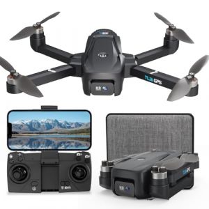 Toladrone Drone avec Caméra 4K Drones GPS pour Adultes Retour Automatique Transmission WiFi 5G Suivez-moi Moteur sans Balais, Quadricoptère Pliable pour Débutants, TL16GPS (Toladrone, neuf)