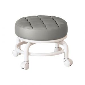 MagiDeal Tabouret de siège à roulettes bas rotatif à 360 ° tabouret de ménage paresseux rond enfants robuste léger tabouret bas à poulie robuste pour salons, gris (Grand Plaisir 360, neuf)
