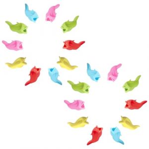 AOEVUIR 20 Pcs aides à l'écriture pour stylos et enfants Aide à l'écriture Convient pour les enfants Aide à l'écriture Support ergonomique et aide à l'écriture pour stylos crayons pinceaux (DONG TIANCI DE DIAN, neuf)
