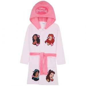 Get Trend Disney Princess Peignoir Polaire Fille et Ado, Robe de Chambre Enfant avec Capuche et Ceinture, Idée Cadeau (6-7 Ans, Rose Clair Disney Princess) (Get Trend., neuf)