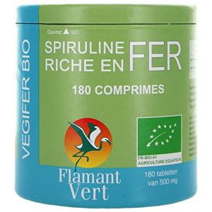 Flamant Vert Végifer 500 mg Bio 180 Comprimés (Clairenature, neuf)