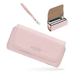 Cable Technologies Étui en Cuir synthétique de Haute qualité pour IQOS ILUMA/IQOS 3/3 Duo/2.4/2.4 Plus,en Toile et Cuir PU,Organiseur, Coque/Sac à Cigarette électronique, Accessoires (Rose) (cable tecnologies, neuf)