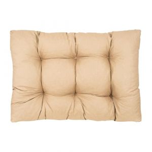 Best Wool Ensemble de Coussin Palette Imperméables – Coussin d’Assise 120 x 80 cm pour Palettes Europe – Coussin Palette Rembourré avec Mousse Granulaire Poulirette (Wool-Stam, neuf)