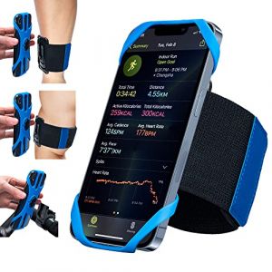Cikyner Brassard de Sport, 3 en 1 Brassard de Téléphone Support de Téléphone de Vélo 360° Rotatif et Détachable Brassard Sport pour 4.5-7'' iPhone pour la Course à Pied, la Randonnée (SkylarkEU, neuf)