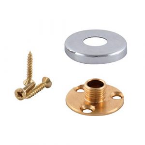 Douille de lampe de montage de plaque arrière ElekTek - Vis à filetage mâle de 10 mm avec cache -fil - Se combine à la douille-patère E27 de 10 mm Chrome (Buy It Better Limited, neuf)