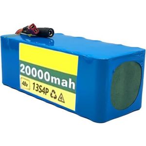 Batterie de v&eacute;lo &eacute;lectrique 48V 20Ah 13S4P, Batterie Batterie 48V 20Ah 13S4P Rechargeable 48V Batterie Ebike Scooter &eacute;lectrique XT60 Plug pour 200W 500W 800W 1000W Moteu 48V 20AH,XT60 (home EWAG, neuf)
