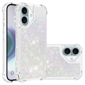 QIWEIQING Compatible avec iPhone 17 Liquide &Eacute;tui Coque, Coque Paillette Liquide Housse Glitter Transparente Protection Flexible Etui pour iPhone 17.Colorful YBL (QIWEIQING, neuf)
