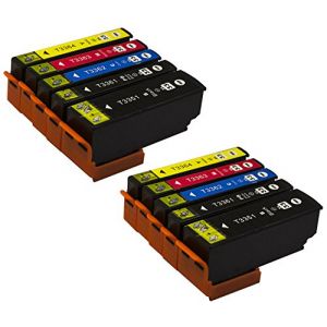 Bergsan 10 Cartouche d'encre Compatible pour Epson 33 33XL pour Epson Expression Premium XP-7100 XP-530 XP-540 XP-630 XP-635 XP-640 XP-645 XP-830 XP-900 (Bergsan, neuf)