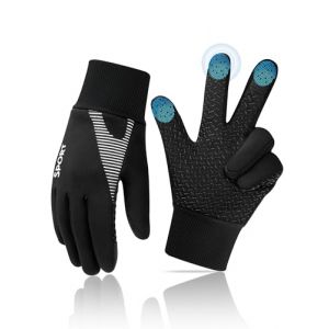 Becellen Gant Equitation Enfant, Gants Thermique Enfant Gants Moto Hiver Gant Tactile Antid&eacute;rapants en Polaire Chaude pour Gar&ccedil;ons et Filles de 6 &agrave; 10 Ans Le V&eacute;lo la Course (Becellen, neuf)