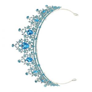 TOYANDONA Couronne Baroque Vintage en Cristaux pour Mariage Diad&egrave;me Reine L&eacute;ger et Confortable Accessoire de T&ecirc;te &Eacute;l&eacute;gant pour Mari&eacute;es et Femmes Aux &Eacute;v&eacute;nements Formels (Elitabert, neuf)