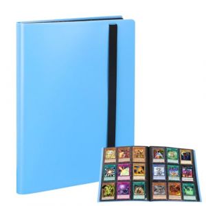 FYSL Classeur Premium pour Pok&eacute;mon Cartes - Album de Collection Transparent avec 20 Pages (360 Poches), Album Classeur &eacute;tanche & Couverture Rigide Renforc&eacute;e (Bleu Ciel) (FYSL, neuf)