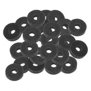 PATIKIL Joint Plat En Caoutchouc M4, Lot De 24, Diamètre Intérieur 4mm, Diamètre Extérieur 13.8mm, Épaisseur 3mm, Joint D'étanchéité Pour Robinet, Tuyau D'eau, Boulon De Fixation, Noir (PATIKIL UK, neuf)