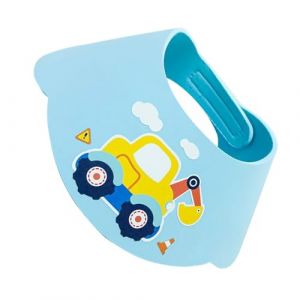 Kids Shower Cap, Waterproof Hair Washing Visor, Adjustable Shampoo Bath Shield, Comfortable, Easy to Use, Cartoon Bath Hat, for Ear Dry and Eye Protection, 12.99x12.6 Inches (hongbio, neuf)