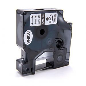 vhbw Ruban compatible avec Dymo LabelPoint 300, 350, 200, 250, 100, 150 imprimante d'&eacute;tiquettes 9mm Noir sur Blanc (ElectroPapa, neuf)