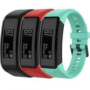 Shieranlee pour vivosmart HR Bracelet, Bande de Montre de Bracelet de Rechange en Silicone Sport de Mode pour Garmin vivosmart HR Sports GPS Smart Watch with Adapter Tools (GOOSPERY-UK, neuf)