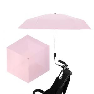 JYCRA Parapluie de Chaise 90 Cm avec Pince, Parapluie Réglable pour Chaise, Parasol de Poussette, Parapluie étanche pour Chaise de Plage, Fauteuil Roulant, Poussette, Chaise de Camping(#3) (Dazz0ling, neuf)