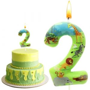 Bougies Animaux de la Forêt, Animaux Decoration Anniversaire, 3D Bougie 3D Pour Enfants, Deco Gateau Anniversaire 2 an (TIGERX SOCIETATE CU RASPUNDERE, neuf)