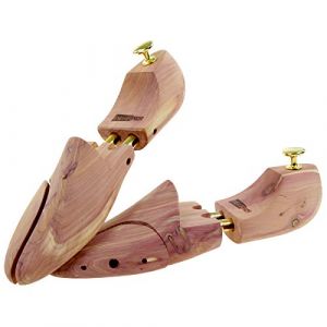 Sneakerprofi Embauchoirs en bois de cèdre véritable, pour hommes et femmes, avec double ressort, ajustement optimal et ventilation, 1 paire, Cèdre naturel, 42-43 (hanjingkuajing, neuf)