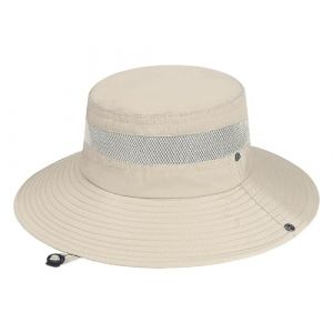ZORVUJI Chapeau Anti-UV Femme, Chapeau Safari Pliable pour Hommes et Femmes, Chapeau d'Été Léger pour Femmes, Chapeau de Randonnée Femme, Chapeau de Soleil Femme Voyage Jardinage(56-59cm) (MiaoWL, neuf)