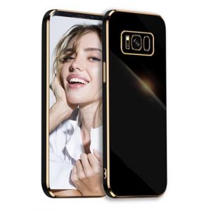 POUHYE Coque pour Samsung Galaxy S8 Plus / S8+ &Eacute;tui, Galvanis&eacute; Silicone Case Antichoc Anti Rayures Souple TPU Cover Housse L&eacute;g&egrave;re Protection Cam&eacute;ra Coque pour Samsung Galaxy S8 Plus / S8+ Noir (SUPGUARD-EU, neuf)