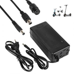 HPGAAVD 54,6V Chargeur Trotinette Electrique，Chargeur Hoverboard, 48V Charrgeur Universel pour Batterie Lithium avec 3 Connecteurs，Charge Rapide pour Hoverboard，Vélo Electrique，Scooter électrique (HPGAAVD, neuf)