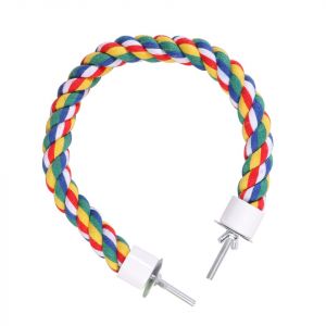 1 Pc Perchoir Corde Perroquet Jouets De Corde De Perroquet Aire De Jeux Calopsitte Perche Perruche Corde &agrave; Oiseaux Perchoir &agrave; Corde &Eacute;chelle De Corde Faire Tourner Appartement (Farrar Fae, neuf)