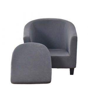 JUNLEBUYI Housse De Fauteuil Club Ensemble De Deux Pi&egrave;ces Housse De Fauteuil Chesterfield Extensible Salon Fauteuil Cabriolet Tub Chair avec Housse De Coussin (10#) (JUNLEBUYI, neuf)
