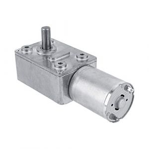 Wakects DC 12V Moteur Électrique de Réduction Réversible à Couple Élevé Motoréducteur à Vis sans Fin à Couple élevé Boîte de Vitesses Motoréducteur à Engrenage à Vis sans Fin Moteur(5 TR/Min) (Vivilan, neuf)