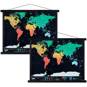 Ywlake Cadre Photo B0, Cadre Poster Aimant&eacute; Bois Naturel pour Poster Cadre Magn&eacute;tique Cadre Suspendu Cadre d'affiche (120cm, Noir,2 pi&egrave;ces) (ThouseaEU, neuf)