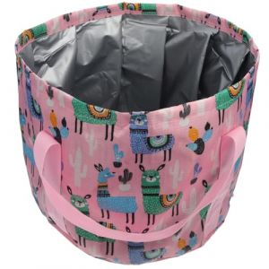 Healeved Seau De Bain De Pieds Pliable Bouteille D'eau Couler Piscine Outil De Trempage Des Pieds Gonflable Fontaine à Eau Conteneurs Bain De Pied D'athlète Bol Rose Tissu Oxford (Accompany JY, neuf)