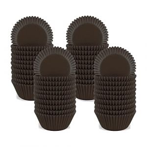 VIKSAUN Lot de 1000 mini caissettes en papier G&acirc;teaux Cupcake Papier Caissette Muffins Moule Doublures pour petits g&acirc;teaux pour Chocolat Bonbons Muffins (Brown) (NanxuanEu, neuf)