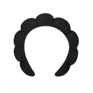 Bandeau pour cheveux diad&egrave;me en &eacute;ponge pour cheveux queue lavage visage bandeau noir blanc communiquer couleur haute sera ins&eacute;r&eacute; au hasard (PIANETA AFFARI, neuf)