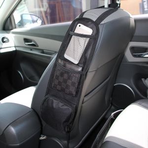 Organisateur de siège d’auto générique sac latéral suspendu, organisateur latéral de siège d’auto multifonctionnel, sac de rangement de voiture pliable sacs en filet, Organisateur Latéral de Siège (QIUPFGUT, neuf)