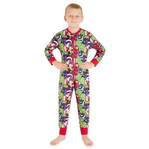 Marvel Combinaison Pyjama Enfant Garcon Pyjama Spiderman Avengers Surpyjama Grenouillère Garcon en Polaire 3-10 Ans (Multi Avengers, 9-10 Ans) (Get Trend., neuf)