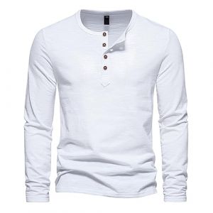 Polo Vert Homme, Pull Tunisien Homme Manches Longues Homme Hiver Longues Manches Homme Shirt Homme Pull Manche Longue Homme Tee Shirts Manches Longues Homme Vetement Homme Manche Longue (IHUAE, neuf)
