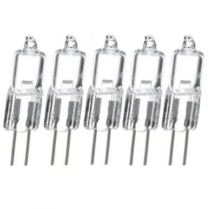 10PCS G4 12V 20W Ampoule halogène cristalline 2 broches 5w 10w 12V 35w 50w JC T3 Bi-pin G4 Base Dimmable 2700K Blanc / Blanc chaud, pour Sous l’armoire Puck Light Lustres Éclairage de paysage 10W (storesjkn, neuf)