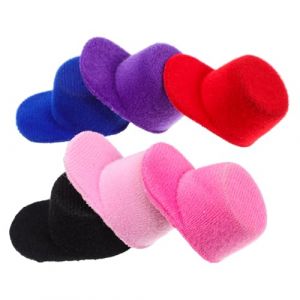 Healeved Lot De 6 Mini Chapeaux En Velours Flanelle Petits Accessoires Chapeaux Pour Maison De Poup&eacute;e D&eacute;coration Diy Bricolage T&ecirc;te Petite Taille Multicolore (Sonieg, neuf)