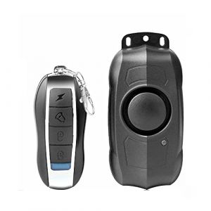 Alarme de moto sans fil 120db avec t&eacute;l&eacute;commande, alarme de capteur de mouvement de s&eacute;curit&eacute; antivol TOTMOX avec sensibilit&eacute; r&eacute;glable de 5 degr&eacute;s, alarme de charge USB &eacute;tanche, noir (pe_carparts, neuf)