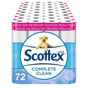 Scottex Papier toilette Complete Clean Blanc 72 rouleaux (8x9r) (Hallohygiene GmbH, neuf)