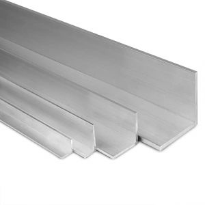 TJ corni&egrave;re aluminium ou profile aluminium 40x40x4mm - 2m de longueur /corni&egrave;re en profile alu durable / corni&egrave;re aluminium polyvalente (Metall- & Kunststoffhandel J&auml;kel, neuf)
