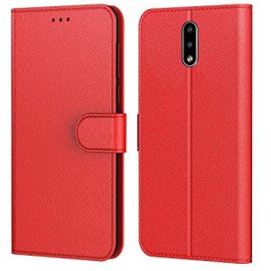 Tenphone Etui Coque pour Nokia 2.3,Plusieurs Couleurs Disponible,Protection Etui Housse Premium en Cuir PU,Fermeture Magn&eacute;tique pour (Nokia 2.3 (6,21 Pouces), Book Rouge) (HLGSM, neuf)