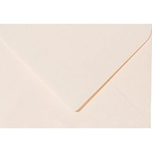 Lot de 25 enveloppes - Mini - Cartes de visite - Cr&egrave;me douce - 6 x 9 cm - 60 x 90 mm - Technique de fermeture : collage humide - Grammage : 120 g/m&sup2; (karten24plus, neuf)