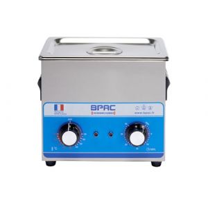 BPAC Nettoyeur Ultrasons avec Cuve 3 Litres - Ultrasonic Cleaner Analogique - Nettoyeur Ultrason Bijoux Puissance 120 W - Appareil Pour Les Particuliers et Professionnels - Marque Française (BPAC, LE SPÉCIALISTE FRANÇAIS DE L'ULTRASON, neuf)