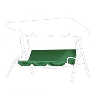 Housse de Coussin pour Balançoire Extérieure, Housse de Coussin pour Balançoire 3 Places, Housse de Protection de Siège de Balançoire Extérieure en Taffetas de Polyester (GREEN) (Depisuta, neuf)