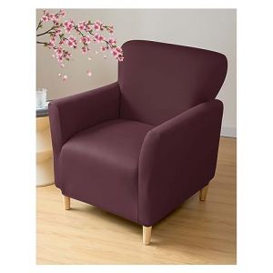 Housse de Fauteuil Cabriolet 1 Place Housse de Fauteuil Extensible Club Universel Amovible Lavable Couverture de Fauteuil Chesterfield Protecteur de Fauteuil pour Salon Tub Chair ( Color : #30 , Size (MIUGOODEL, neuf)
