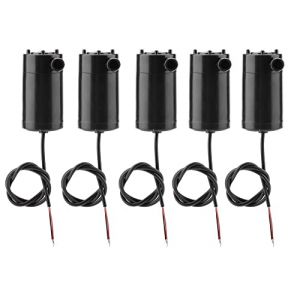 Fasizi Mini Pompe à Eau, Pompes à Eau de Pompe à Moteur DC 3V 5V Micro Mini Pompe à Eau Submersible ou Aquarium de Fontaine de réservoir de Poissons, Pompes à Eau de Pompe à Moteur Micro - 5pcs (FASIZI EU, neuf)